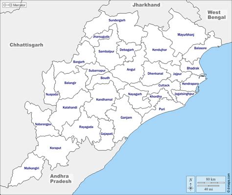 Odisha Map Clip Art