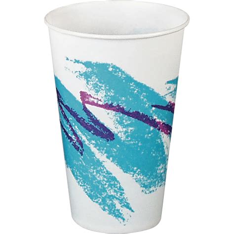 Cup Jazz Design Waxed Paper Cold Cups - Walmart.com - Walmart.com