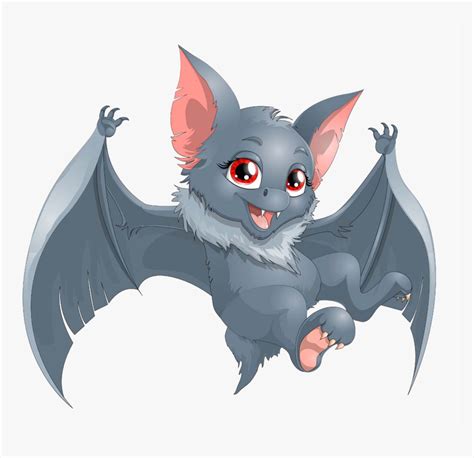 Full Size Of Bat Drawing Template Cute Batgirl An - Bat Cartoon Png, Transparent Png ...