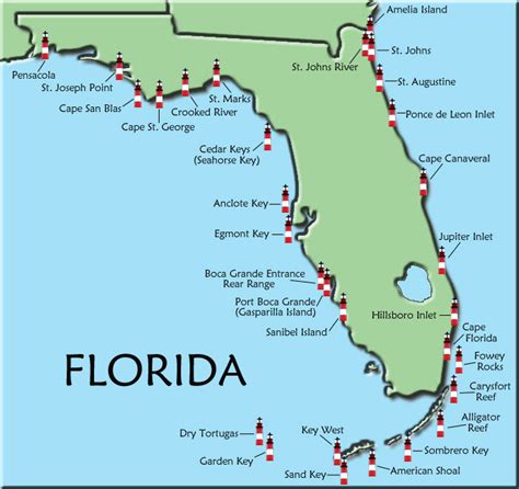 Pin by Kendyl Bailey on Florida adventures in 2020 (With images) | Florida lighthouses, Map of ...