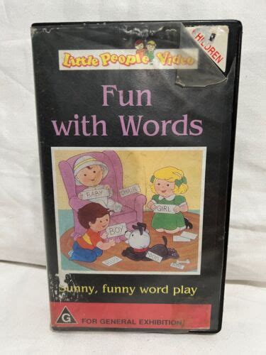 Little People - Fun with Words - VHS Tape | eBay