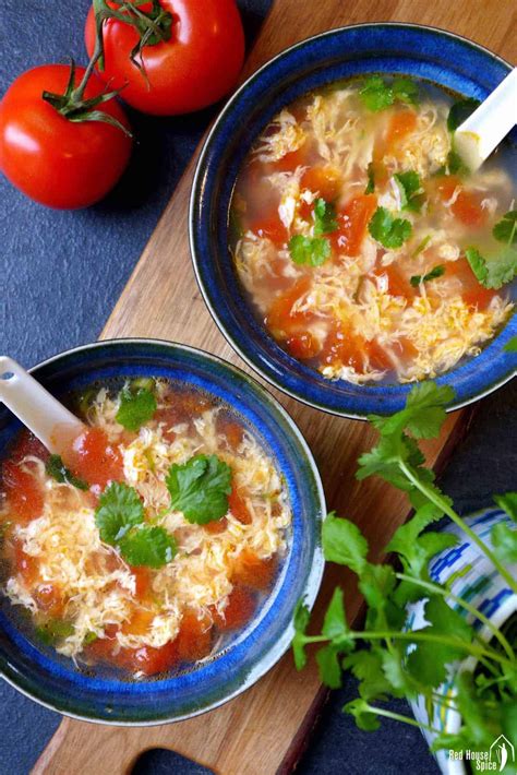 Tomato Egg Flower Soup Recipe | Best Flower Site