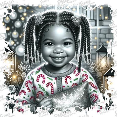 9x Christmas Black Kids Bundle Sublimation Design PNG, Digital Download ...
