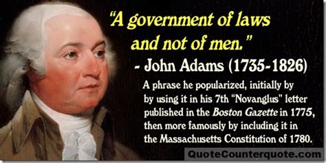 Quote/Counterquote: A government — and a nation — of laws…