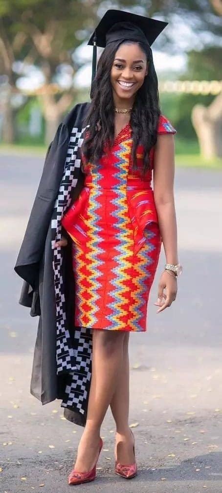 African print graduation dresses, Kente cloth on Stylevore