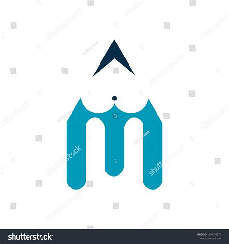 M Pencil Logo Design Inspiration Stock Vector (Royalty Free) 1907756371