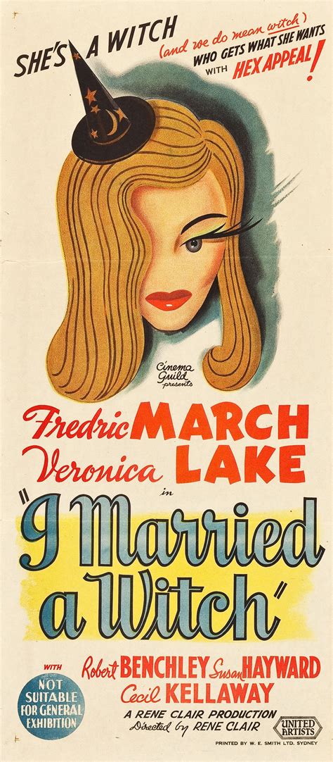 I Married A Witch (1942) - Australian Daybill : r/ClassicMoviePosters