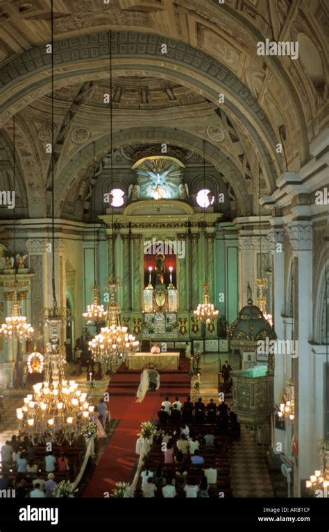 Philippines Manila Intramuros San Agustin Church Interior Stock Photo - Alamy