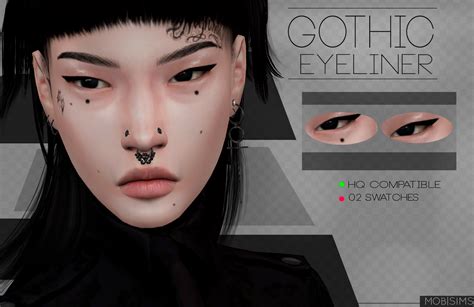 nitro - mobsims4: Gothic Eyeliner 02 SWATCHES HQ...