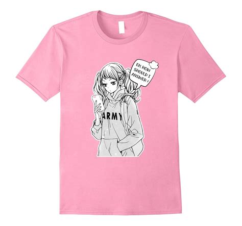 Funny Manga Shirt – Anime Girl Texting T-Shirt-CL – Colamaga