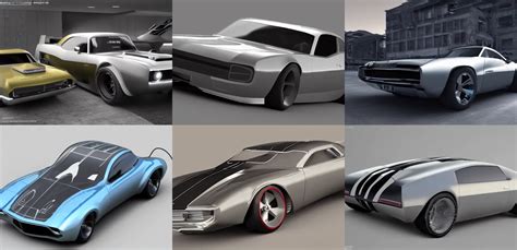 classic muscle car reimagined as a futuristic electric | Stable Diffusion | OpenArt