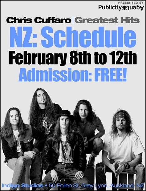 NZ: Schedule – Chris Cuffaro