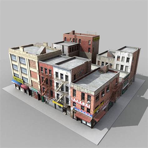 3d fbx buildings city block architectural | City block, Building