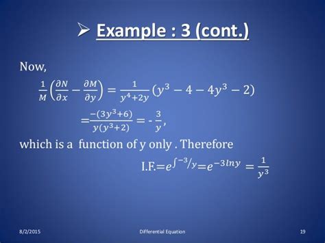 Exact & non differential equation