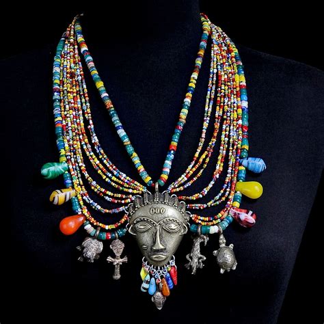 African Inspired Necklace | African jewelry, Art jewelry contemporary ...