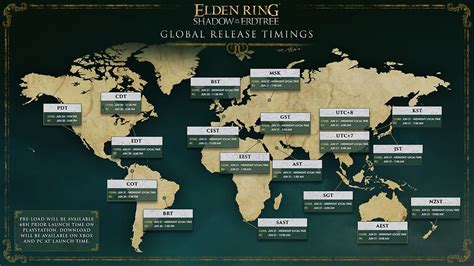 ELDEN RING Shadow Of The Erdtree - Global Release Timings | Bandai ...