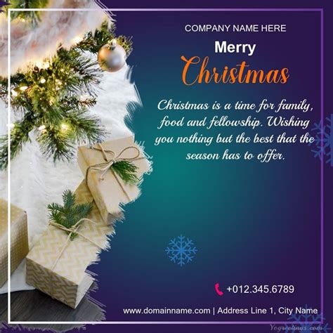 Corporate Christmas Card With Logo | Corporate christmas cards ...