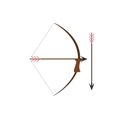 Indian folklore bow and arrow vector illustration | Free SVG