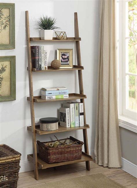 Gilliard Ladder Bookcase | Ladder shelf decor, Bookshelf decor ...