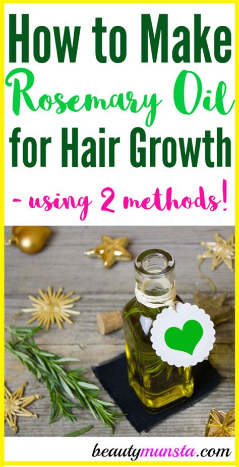 How to Make Rosemary Oil for Hair Growth - beautymunsta