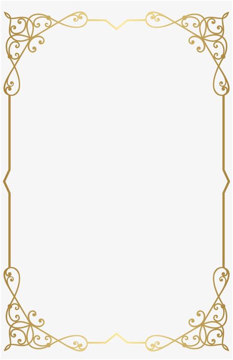 Fancy Gold Borders Png PNG Image | Transparent PNG Free Download on SeekPNG