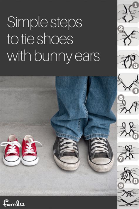 Simple Steps to Tie Shoelaces with Bunny Ears - Famlii