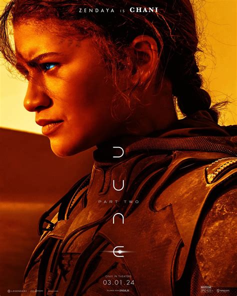 Zendaya is Chani | Dune: Part Two | Character Poster - Zendaya Coleman ...