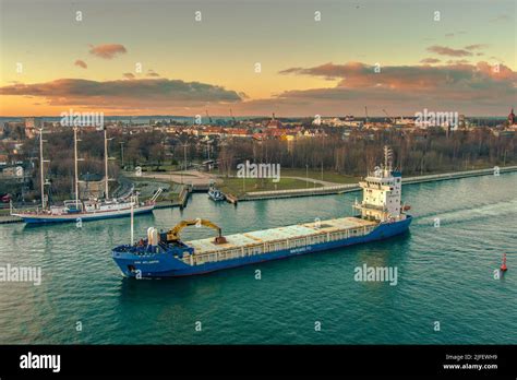 gdansk old town at night from above Stock Photo - Alamy