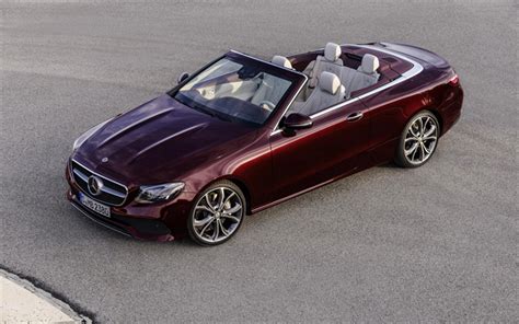 Download wallpapers Mercedes-Benz E-class, Cabriolet, 2018, purple E ...