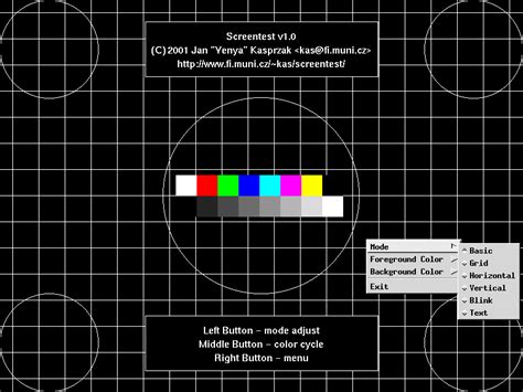 Screentest - CRT monitor testing utility