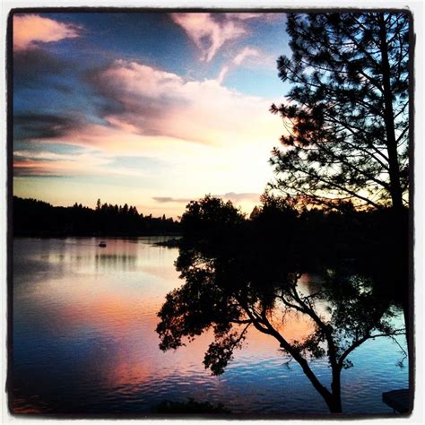 Sunset at Lake of the Pines, California | Lake of the pines, Sunset, Ca usa