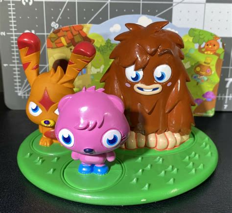 3 Moshi Monsters Figures Cake Topper Moshlings Furi Poppet Katsuma ...