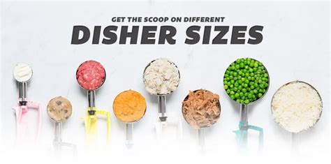 Kitchen Scoop and Disher Guide | Food charts, Food and drink, Ice cream ...