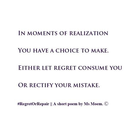 Regret Or Repair | Poem | Ms Moem | Poems. Life. Etc. | Poems, Short poems, Regrets