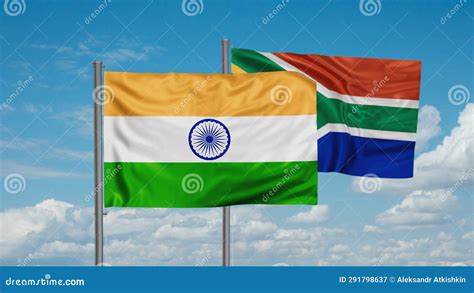 South Africa and India Flag Stock Video - Video of spirit, period ...