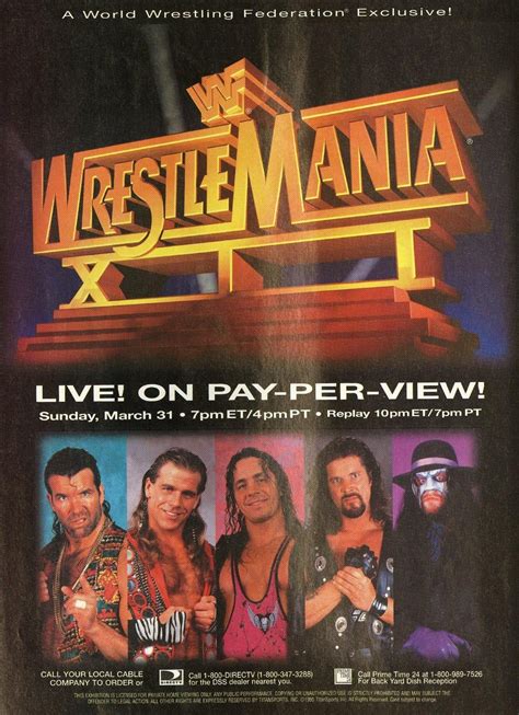 WWE WrestleMania XII (1996) | The Poster Database (TPDb)