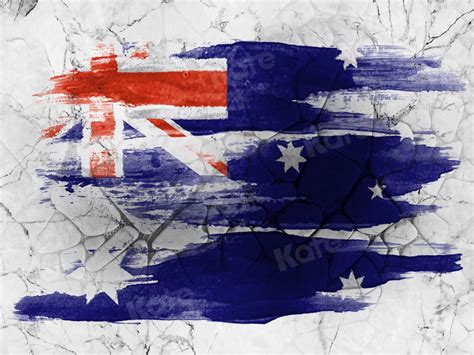 Kate Australia Flag Backdrop Graffiti Vague for Photography