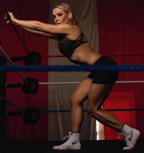 WWE Star Natalya Neidhart in Workout Gear Poses In the Ring