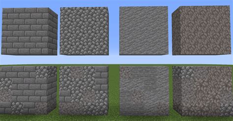 Different stone texturing : r/Minecraft