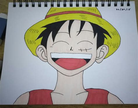 I'm not the best artist but I was proud of my drawing of Luffy. : r/OnePiece