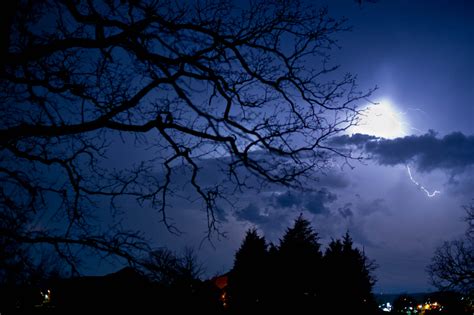 Fond d'écran : paysage, nuit, la nature, ciel, des nuages, branche ...