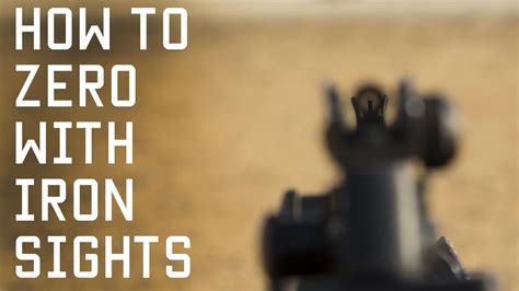 How to Zero With Iron Sights | Shooting Techniques | Tactical Rifleman | ARO News