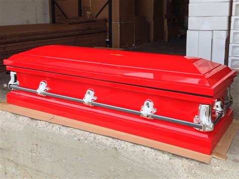 Red Casket - Custom Red Casket Online Custom Casket - Sky Caskets