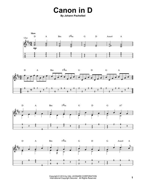 Canon In D by Johann Pachelbel - Ukulele - Guitar Instructor