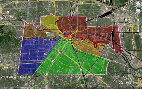 Map Of Houston Wards - France Map