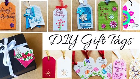 10 Gift tags | Best Homemade Gift Tag Ideas | Make your gifts special using Gift Tags - YouTube