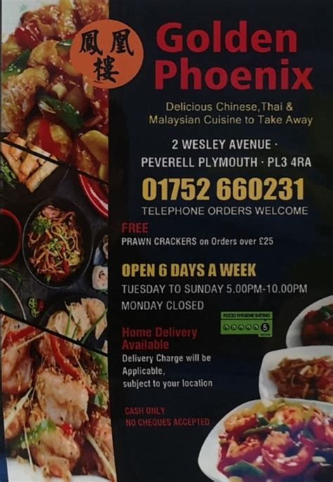 Golden Phoenix Chinese, Thai and Malaysian Takeaway Plymouth's full ...