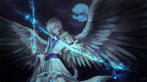 2560x1440 Anime Angel Boy With Magical Arrow 1440P Resolution HD 4k ...