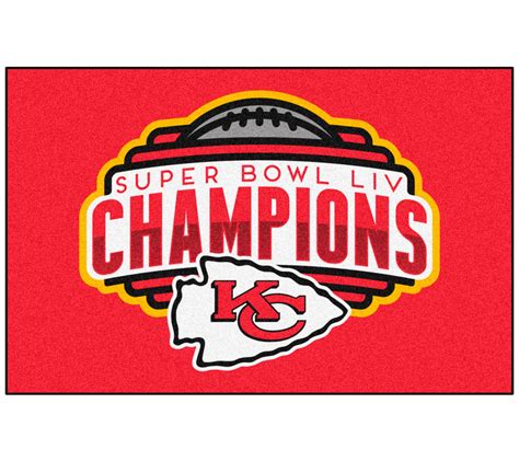 Kansas City Chiefs Super Bowl LIV Champions Accent Rug - QVC.com