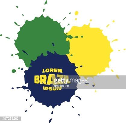 Grunge Spots, Using Brazil Flag Colors Stock Clipart | Royalty-Free ...